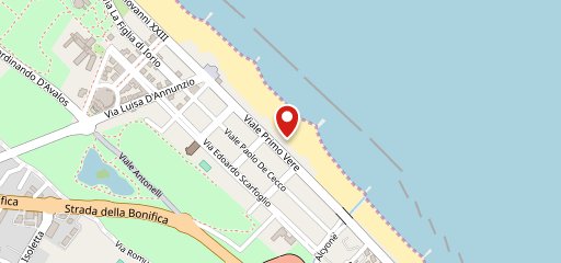 Coralba stabilimento balneare - pizzeria sulla mappa