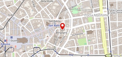 Starbucks Durini sulla mappa