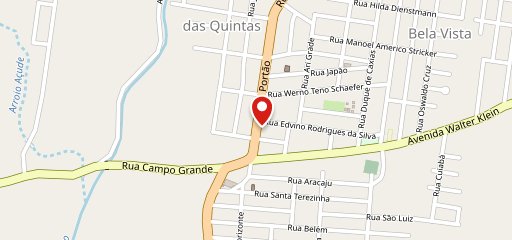 STOP pizzaria no mapa