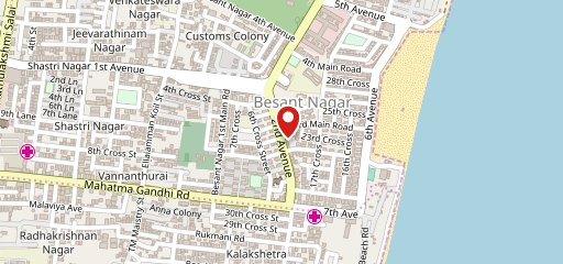 Subway Besant Nagar on map