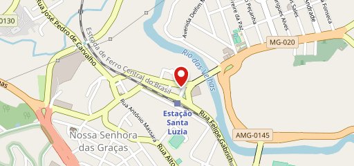 Subway Santa Luzia no mapa