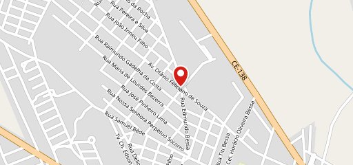 Taberna pizza em cone no mapa