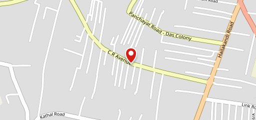 Tasty food kitchen on map