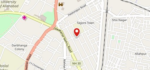 Tea smokers cafe on map