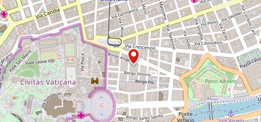 Temakinho Roma Borgo sulla mappa