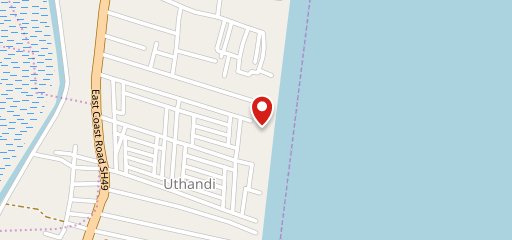 The Beach by Madras Square Restaurant & Bar ECR on map