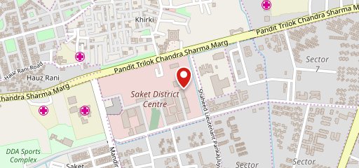 The Great Kabab Factory - MGF Metropolitan Mall Saket on map