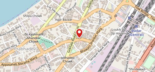 The Urban Platter Cafe in Dadar West Mumbai on map