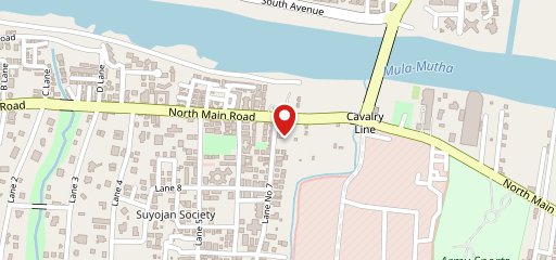 The waffle co. Koregaon park on map