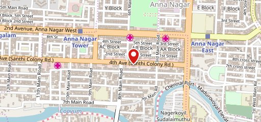Theobroma Bakery and Cake Shop - Annanagar, Chennai on map