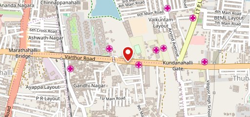 Bhishmas Restaurant Pure Veg - Marathahalli on map
