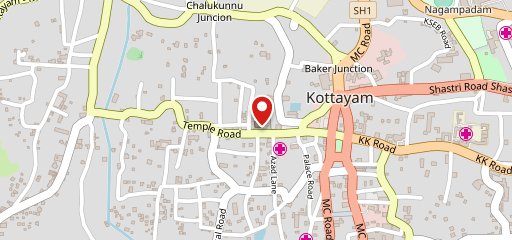 Thoosanila mini veg restaurant Kottayam on map