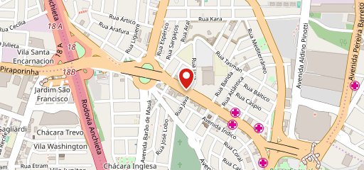 Ticino - Queijo E Fogo no mapa