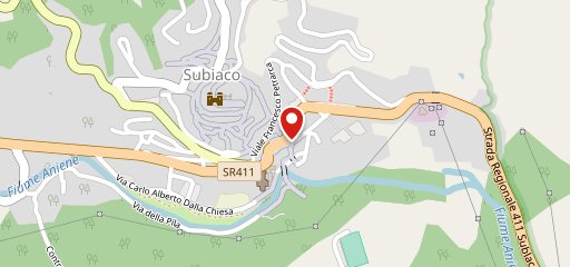 Ristorante Torrione Subiaco sulla mappa