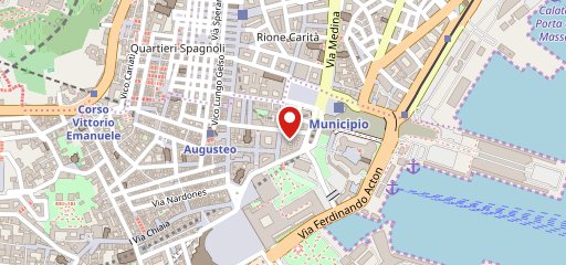 Trattoria del Golfo - Napoli - Tipica trattoria Napoletana - Genovese - Piatti di Pesce - Spigola fritta in crosta di sale sulla mappa