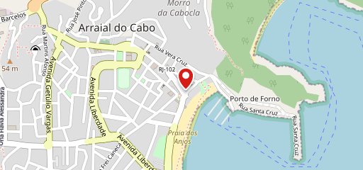 Trem do cabo no mapa