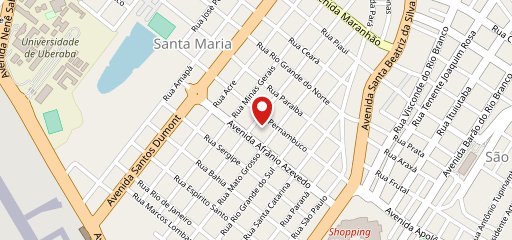 Pizzaria Trem Bão no mapa