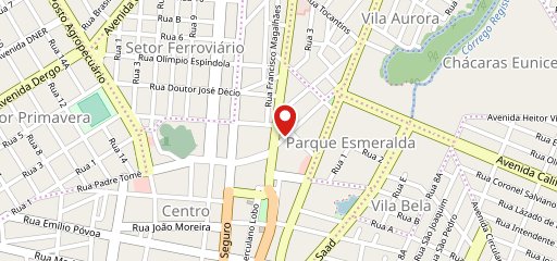 Trip Burger Formosa no mapa