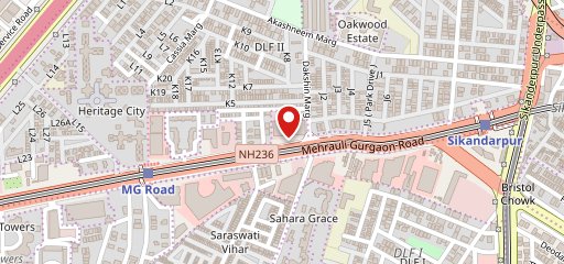 Cafe Turquoise Cottage (TC) Gurgaon on map