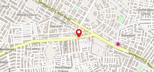 Udipi's Upahar Sainikpuri on map