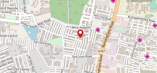 ಉಡುಪಿ ವೆಜ್. Udupi Veg on map