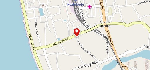 Unique fried Calicut on map