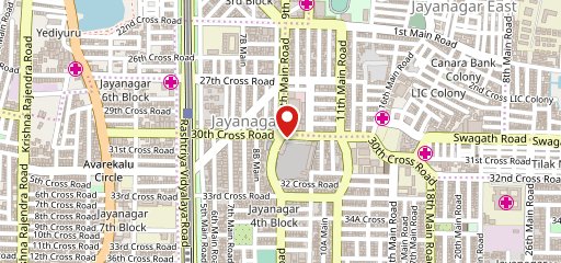 Upahara Darshini 4th block on map