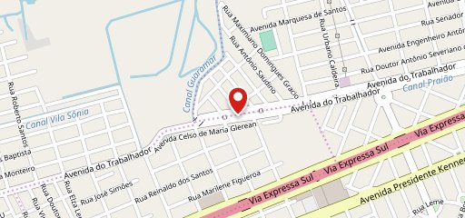 PG Burguer Artesanal no mapa