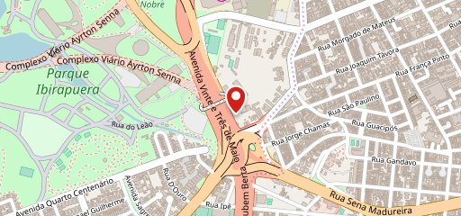 Vista Restaurante Ibirapuera no mapa
