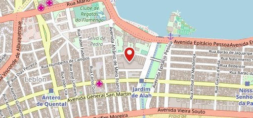 Zaza Travessa Leblon no mapa