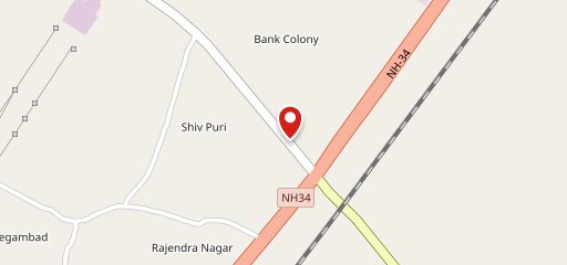 Classic pizza on map