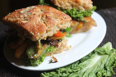 Focaccia vegetariana