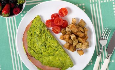 Green omelette