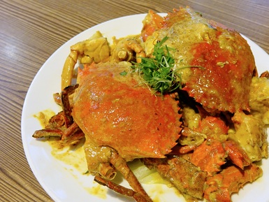 Curried crab