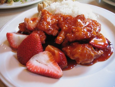 Strawberry chicken