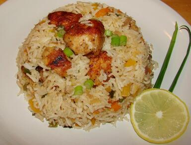 Fish fried rice
