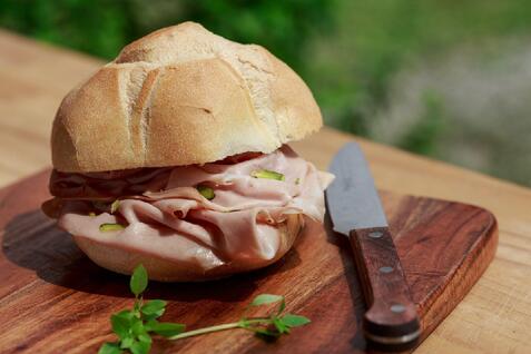 Mortadella sandwiches