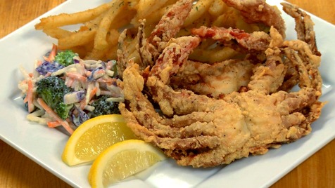 Fried crabs